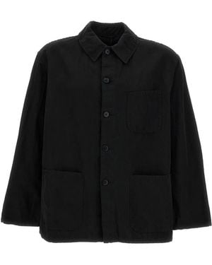 Kaptain Sunshine Long-Sleeved Shirt Jacket - Black