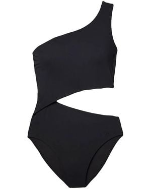 Tory Burch カットアウト ワンショルダー水着 - ブラック