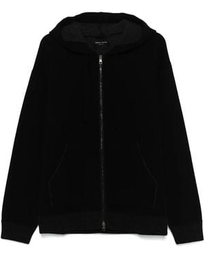 Roberto Collina Knitted Hoodie - Black