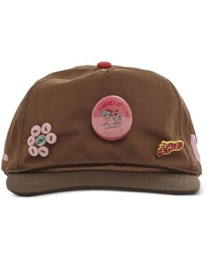 ALEX ZONO Pin Trucker Hat - Brown