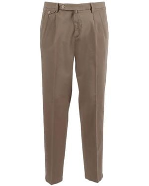 Briglia 1949 Pleated-Front Tapered Trousers - Grey