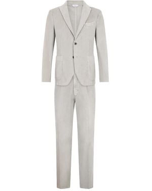 Boglioli Traje con bolsillo de parche - Gris