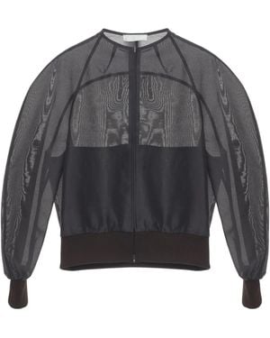 Amomento Mock-Neck Zip-Up Jacket - Grey