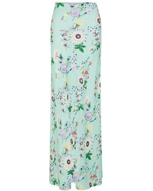 Rabanne Falda Con Motivo Floral - Verde