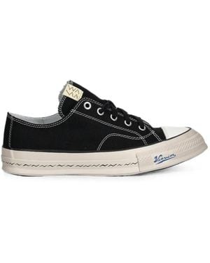 Visvim Logo-Patch Low-Top Sneakers - Black