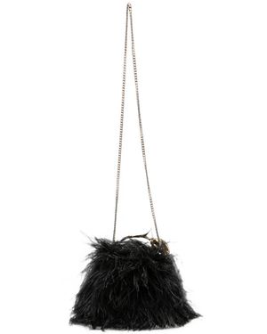 Erdem Mini Bloom Feather Tote Bag - White
