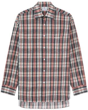 Vetements Camisa a cuadros - Azul