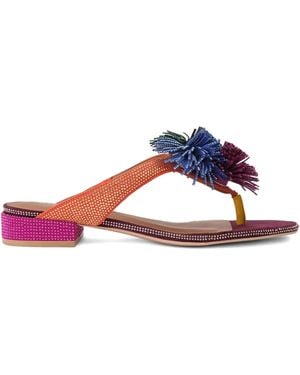 Kurt Geiger 30Mm Pom Pom Sandals - Blue