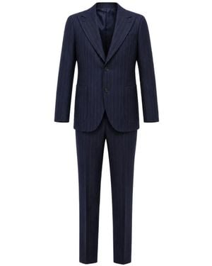 Franzese Collection Di Caprio Pinstripe-Pattern Suit - Blue