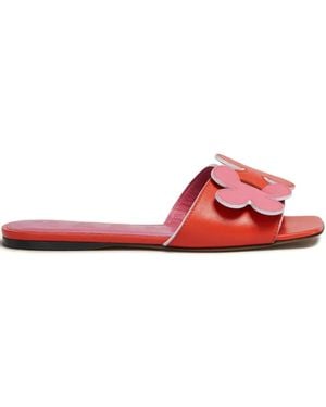 Marni Sandalen Met Bloemapplicatie - Rood