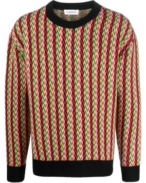 Lanvin シェブロンモチーフ プルオーバー - ピンク