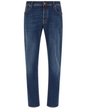 Jacob Cohen Viktor Contrast-Stitch Straight-Leg Jeans - Blue