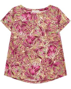 Maliparmi Summer Nomade Shell-Patterned T-Shirt - Pink