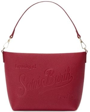 MC2 Saint Barth Aline Embossed-Logo Tote Bag - Red