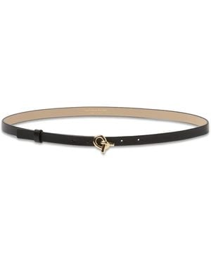 Fabiana Filippi Knot-Detail Leather Belt - Weiß