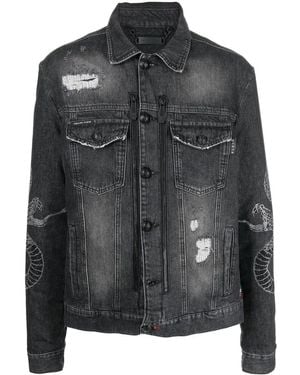 Philipp Plein Giacca Denim - Nero