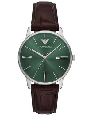 Emporio Armani Klassische Armbanduhr 39Mm - Grün