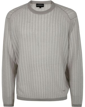 Emporio Armani Lyocell Pullover Jumper - Grey