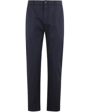 Department 5 Pantalones rectos de algodón - Azul