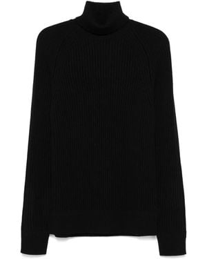 Zanone Ribbed Jumper - Black