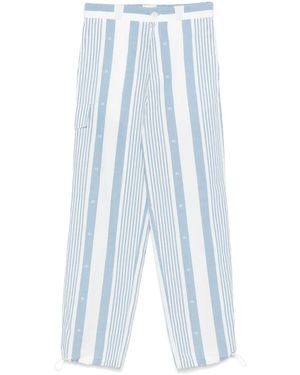Givenchy 4G-Striped Trousers - Blue
