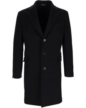 Colamarino Single-Breasted Notched-Lapel Coat - Black
