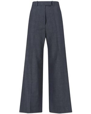 Frankie Shop Brickell Plaid Trousers - Blue