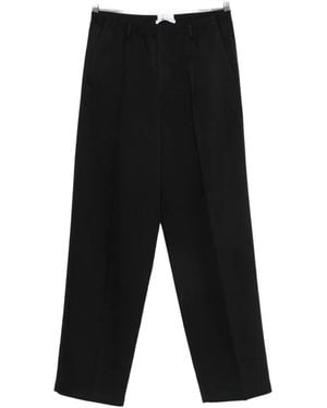 Cellar Door Ezio Tapered Trousers - Black