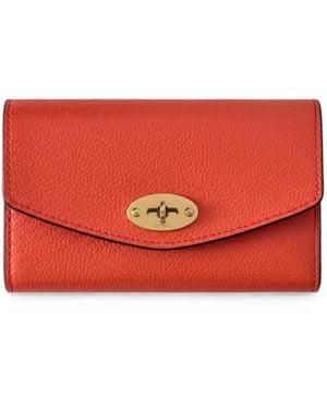 Mulberry Darley Grained-Leather Wallet - Red