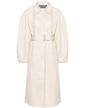 Jacquemus Abrigo Le Trench Bari Con Cinturón - Neutro