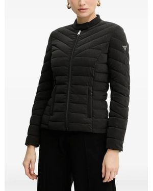 Guess Gesteppte Jacke mit Reißverschluss - Schwarz