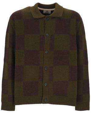 Anerkjendt Aksinus Cardigan Mit Karomuster - Braun