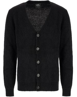 A.P.C. Dave Cardigan in Red for Men | Lyst UK