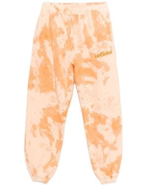 Stain Shade Tie-Dye Pattern Pants - Orange