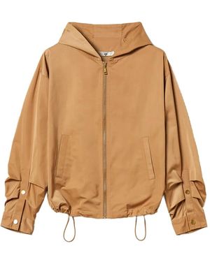 Twinset Veste À Détails Plissés - Natural