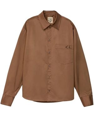 CAMPERLAB Logo-Print Shirt - Brown