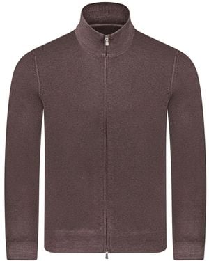 Gran Sasso ジップ ウールカーディガン - ブラウン