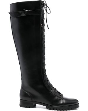 Alexandre Birman Evelyn Knee-High Leather Boots - Black