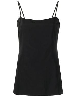 Alberta Ferretti Square-Neck Camisole Top - Black