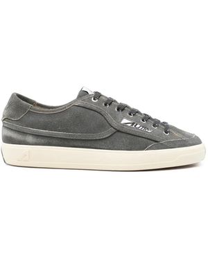 Autry Windscape Low Logo-Patch Trainers - Grey