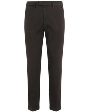 Briglia 1949 Turn-Up Cuff Trousers - Black
