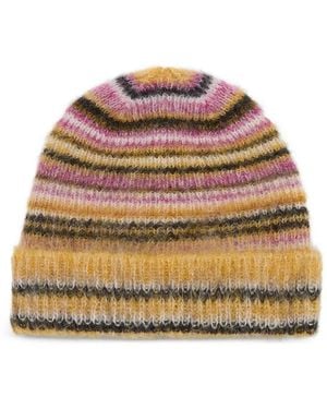 Isabel Marant Bonnet Morenne À Rayures - Yellow