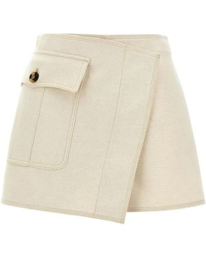 Philosophy Di Lorenzo Serafini Canvas Skort - Natural