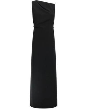 Max Mara Draped one-shoulder dress - Schwarz