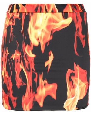 Vetements Printed Mini Skirt - Orange