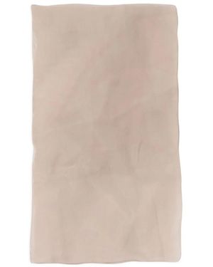 Alberta Ferretti Silk Chiffon Scarf - Natural