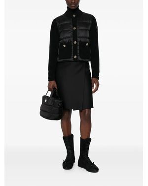 Moncler Quilted Panelled Jacket - Black