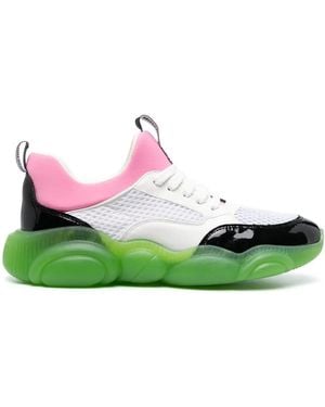 Moschino Bubble-Sole Low-Top Sneakers - Green