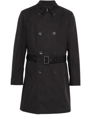 Herno ダブルトレンチコート - ブラック