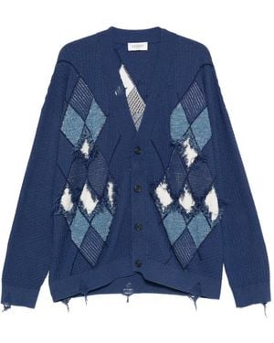 Laneus Long-Sleeve Cardigan - Blue